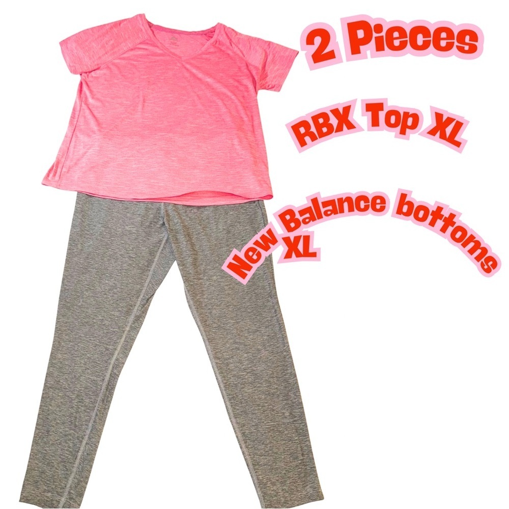 New Balance Gray and RBX Top 2 piece